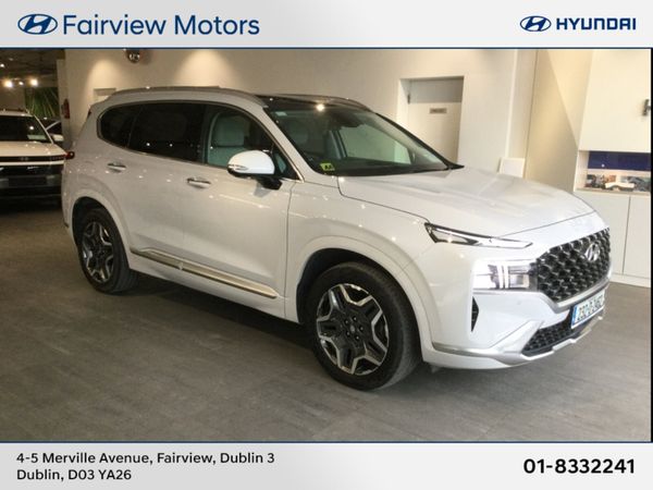 Hyundai Santa Fe SUV, Petrol Plug-in Hybrid, 2023, White