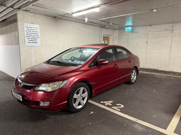 Honda Civic Saloon, Petrol, 2010, Red