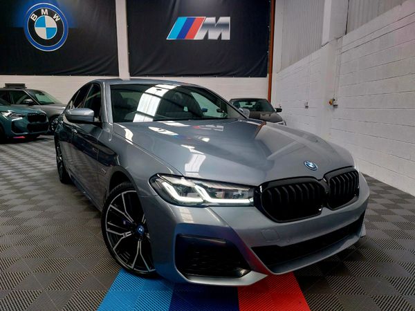 BMW 5-Series Saloon, Petrol Plug-in Hybrid, 2022, Blue