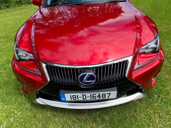 Lexus RC Coupe, Petrol Hybrid, 2018, Red