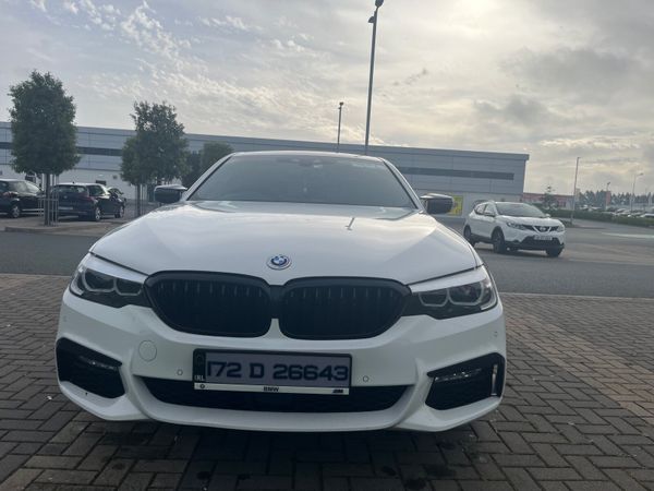 BMW 5-Series Saloon, Petrol Plug-in Hybrid, 2017, White
