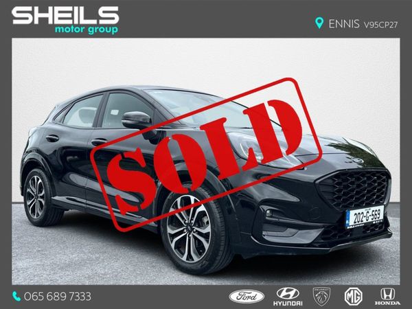 Ford Puma Crossover, Petrol Hybrid, 2020, Black