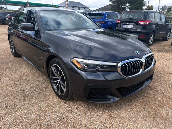 BMW 5-Series Saloon, Petrol Hybrid, 2021, Grey