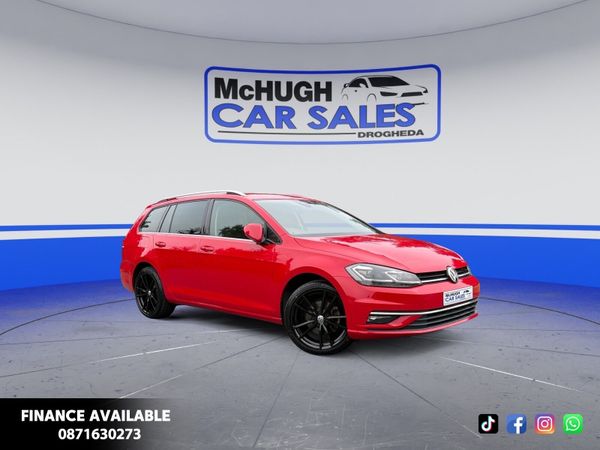 Volkswagen Golf Estate, Petrol, 2018, Red
