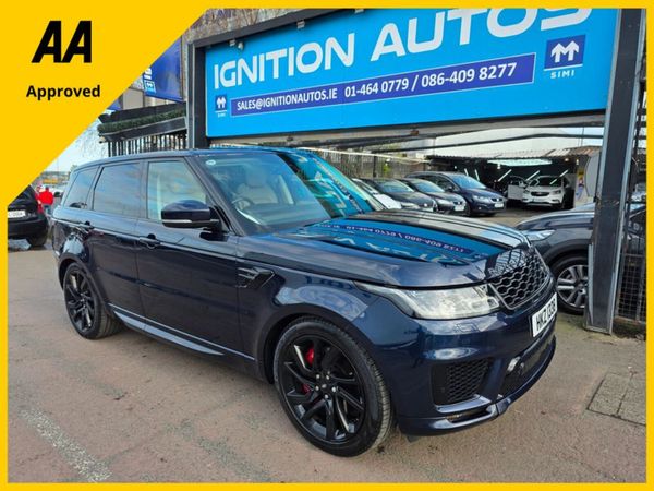 Land Rover Range Rover Sport Estate, Petrol Hybrid, 2019, Blue
