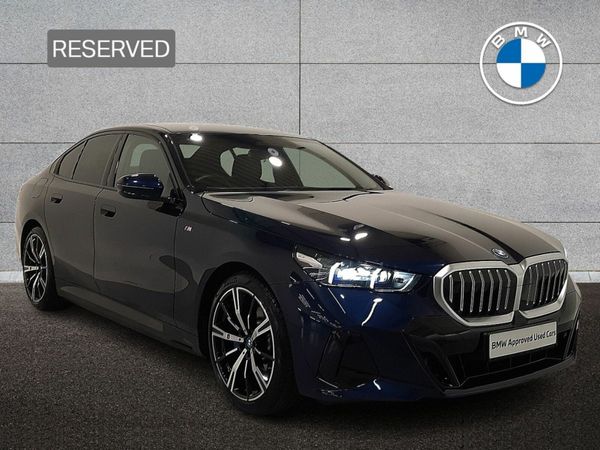 BMW 5-Series Saloon, Petrol Plug-in Hybrid, 2024, Blue
