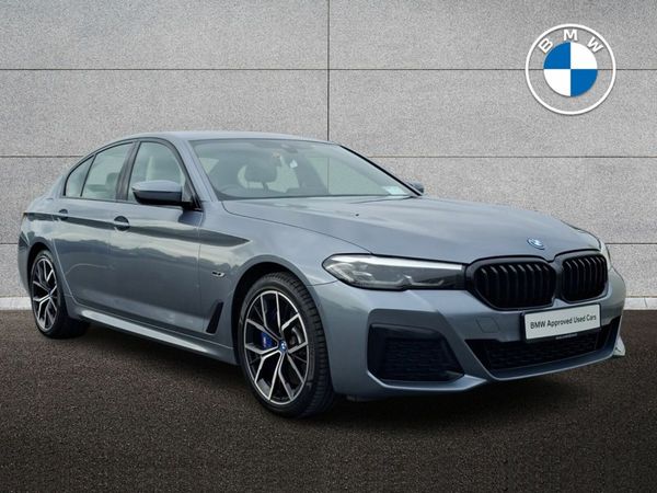 BMW 5-Series Saloon, Petrol Plug-in Hybrid, 2022, Blue