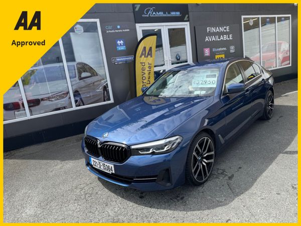 BMW 5-Series Saloon, Diesel, 2022, Blue