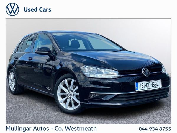 Volkswagen Golf Hatchback, Petrol, 2018, Black