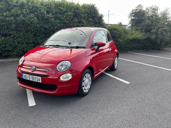 Fiat 500 Hatchback, Petrol, 2016, Red