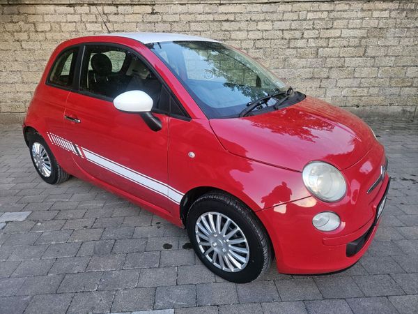 Fiat 500 Hatchback, Diesel, 2009, Red