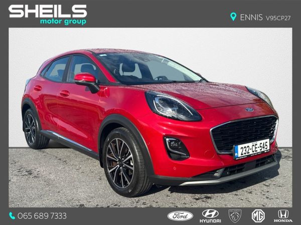 Ford Puma Crossover, Petrol Hybrid, 2023, Red