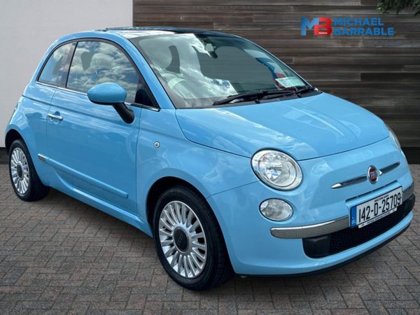 Fiat 500 Hatchback, Petrol, 2014, Blue