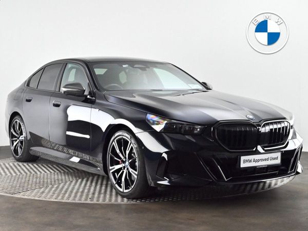 BMW 5-Series Saloon, Petrol Plug-in Hybrid, 2024, Black