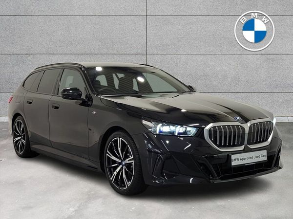 BMW 5-Series Estate, Petrol Plug-in Hybrid, 2025, Black