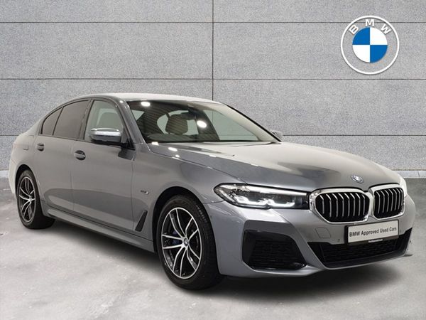 BMW 5-Series Saloon, Petrol Plug-in Hybrid, 2022, Blue