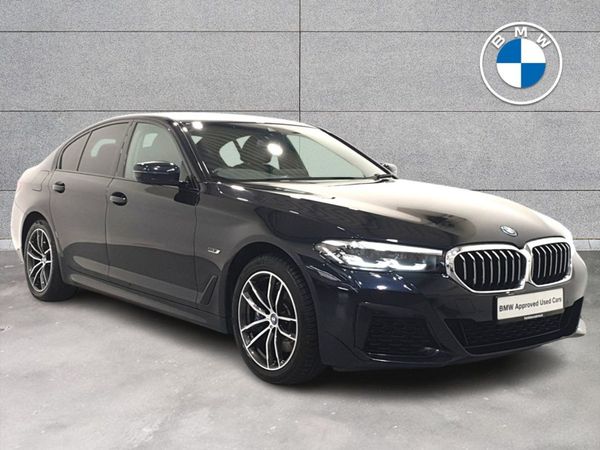 BMW 5-Series Saloon, Petrol Plug-in Hybrid, 2022, Black