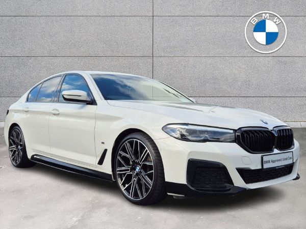 BMW 5-Series Saloon, Diesel Hybrid, 2023, White