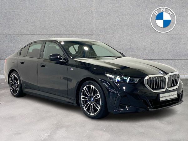 BMW 5-Series Saloon, Petrol Plug-in Hybrid, 2024, Black