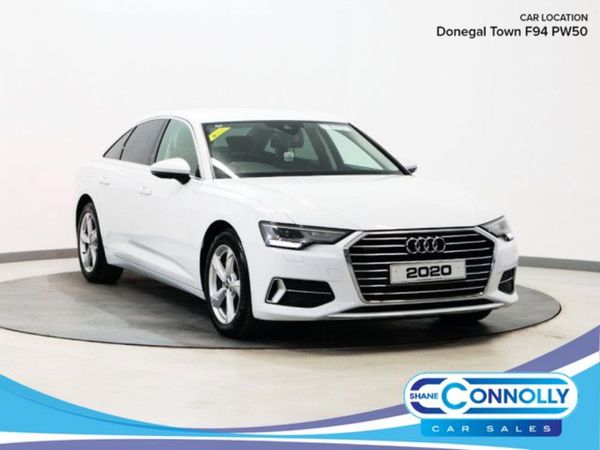 Audi A6 Saloon, Petrol Hybrid, 2020, White