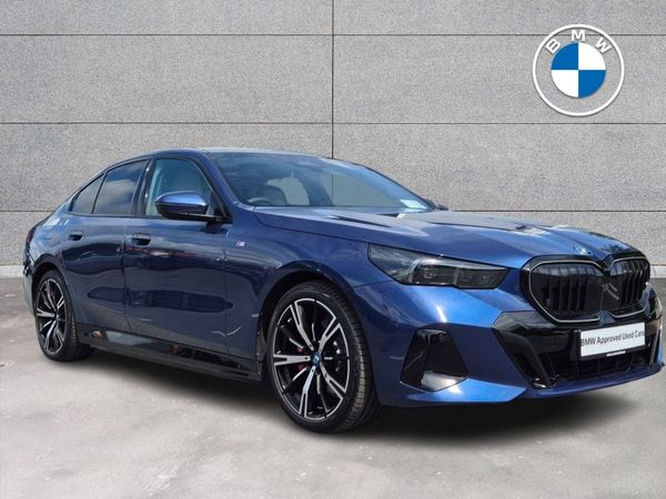 BMW 5-Series Saloon, Petrol Plug-in Hybrid, 2024, Blue
