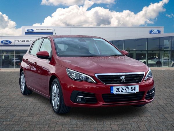 Peugeot 308 Hatchback, Petrol, 2020, Red