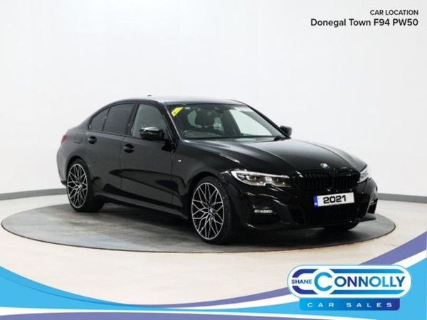 BMW 3-Series Saloon, Petrol Hybrid, 2021, Black