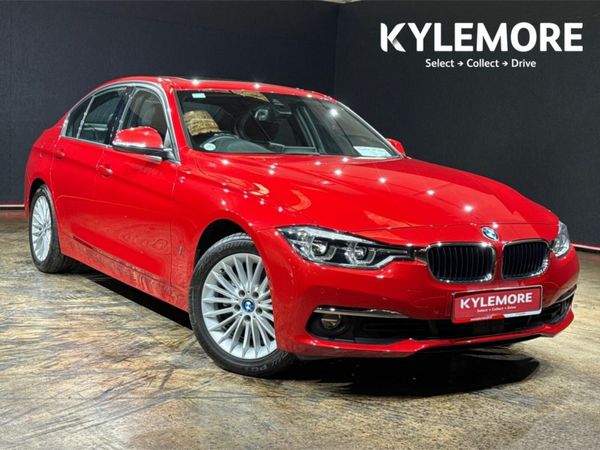 BMW 3-Series Saloon, Petrol Plug-in Hybrid, 2017, Red