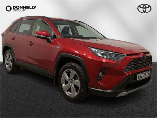 Toyota RAV4 Estate, Petrol Hybrid, 2019, Red