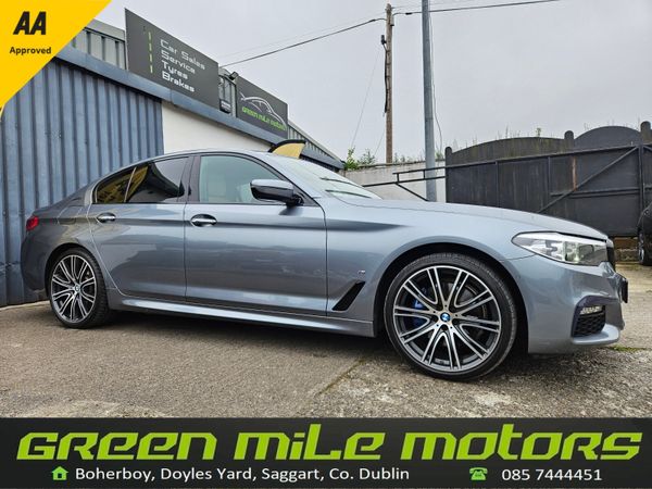 BMW 5-Series Saloon, Petrol Plug-in Hybrid, 2018, Grey