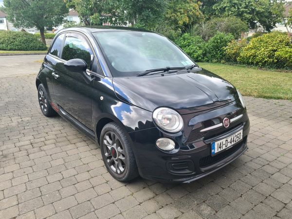 Fiat 500 Hatchback, Petrol, 2014, Black