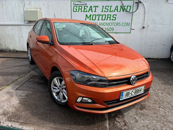 Volkswagen Polo Hatchback, Petrol, 2018, Orange