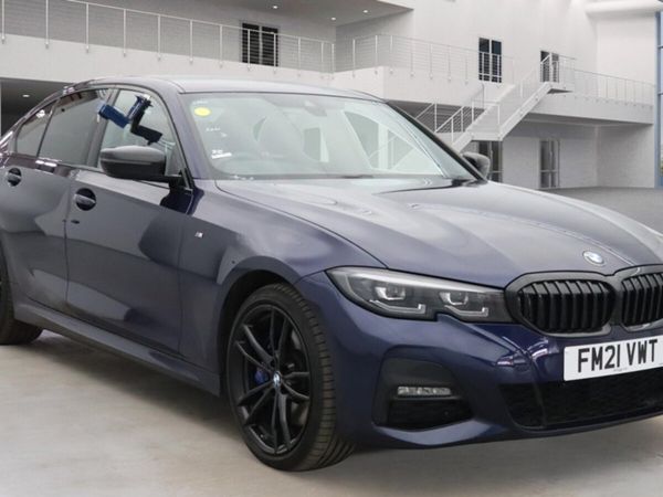 BMW 3-Series Saloon, Petrol Hybrid, 2021, Blue