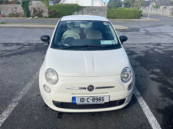 Fiat 500 Hatchback, Petrol, 2010, White