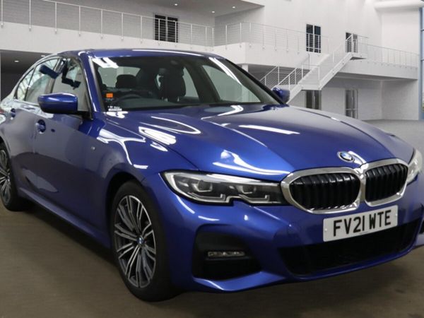 BMW 3-Series Saloon, Petrol Hybrid, 2021, Blue