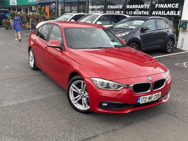 BMW 3-Series Saloon, Petrol Plug-in Hybrid, 2017, Red