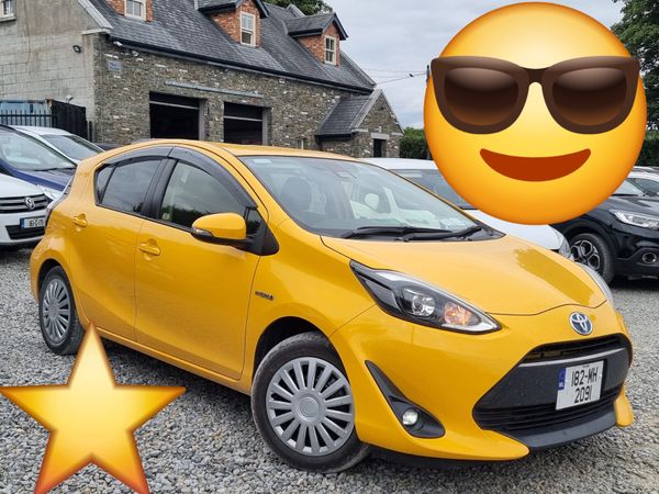 Toyota Aqua Hatchback, Petrol Hybrid, 2018, Yellow