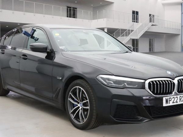 BMW 5-Series Saloon, Petrol Hybrid, 2022, Black