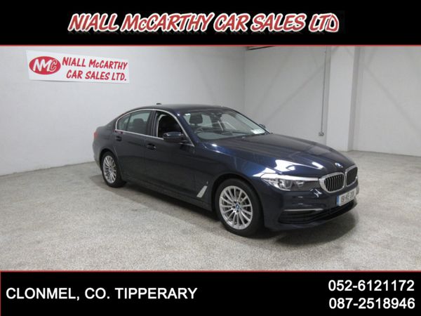 BMW 5-Series Saloon, Petrol Plug-in Hybrid, 2019, Blue