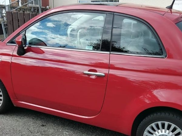 Fiat 500 Hatchback, Petrol, 2013, Red
