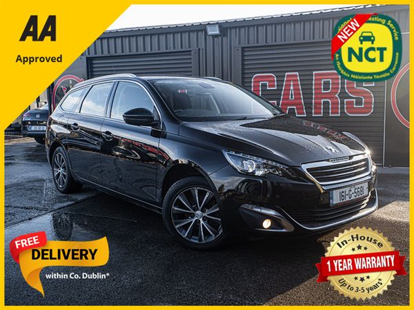 Peugeot 308 Estate, Diesel, 2016, Black