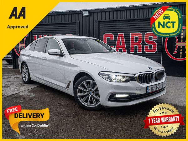 BMW 5-Series Saloon, Diesel, 2017, White
