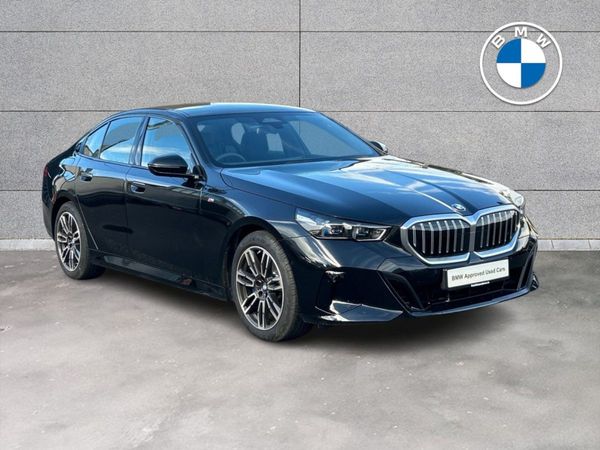 BMW 5-Series Saloon, Petrol Hybrid, 2025, Black
