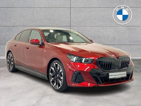 BMW 5-Series Saloon, Petrol Plug-in Hybrid, 2025, Red