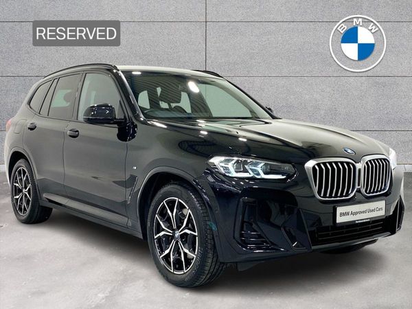 BMW X3 SUV, Diesel Hybrid, 2022, Black