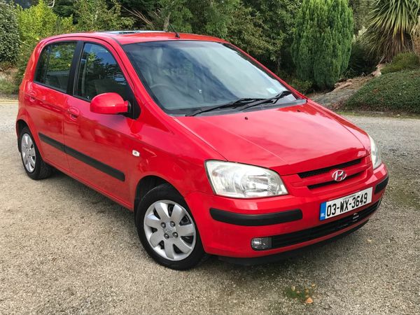 Hyundai Getz Hatchback, Petrol, 2003, Red