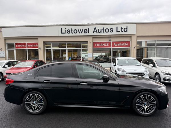 BMW 5-Series Saloon, Petrol Hybrid, 2019, Black