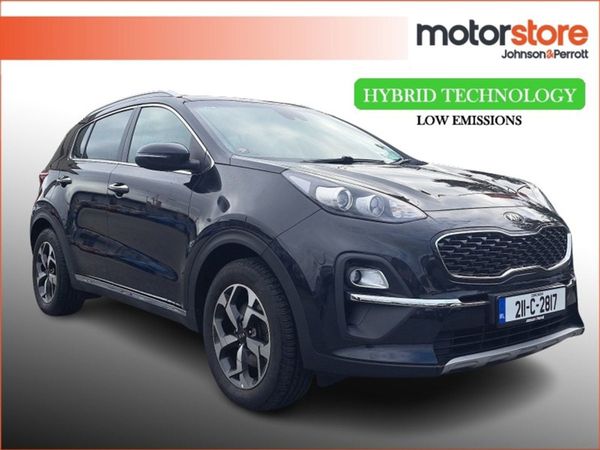 Kia Sportage SUV, Diesel Hybrid, 2021, Black