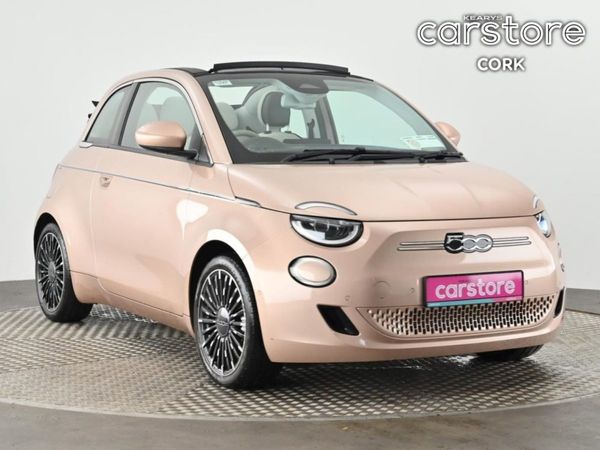 Fiat 500 Cabriolet, Electric, 2022, Pink