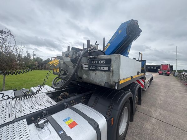 Scania R500 tag auto with extendable crane trailer for sale in Co ...